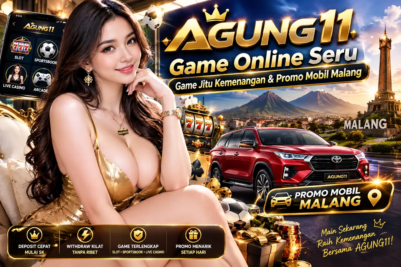 AGUNG11 Game Online | Game Jitu & Kemenangan + Promo Toyota Malang